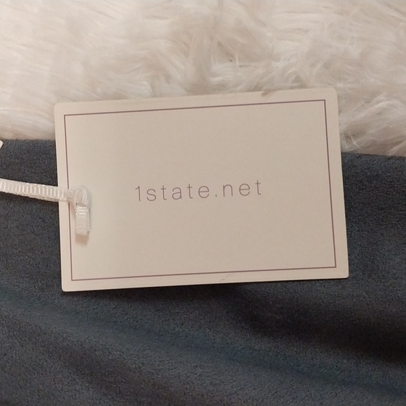 1ST STATE BRAND CONTEMPORARY FAUX  SUEDE A LINE WRAP AROUND skirt large - Picture 8 of 13